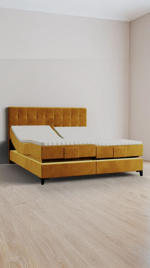 Electrically-adjustable boxspring beds