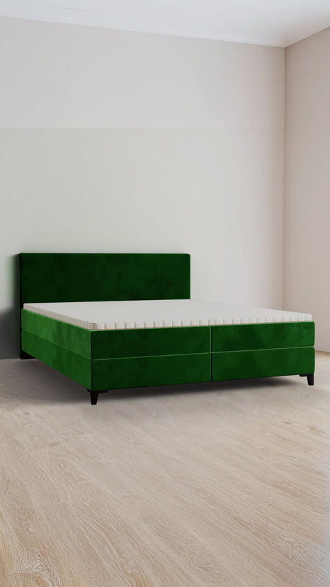 Green family boxspring bed 240x200 cm